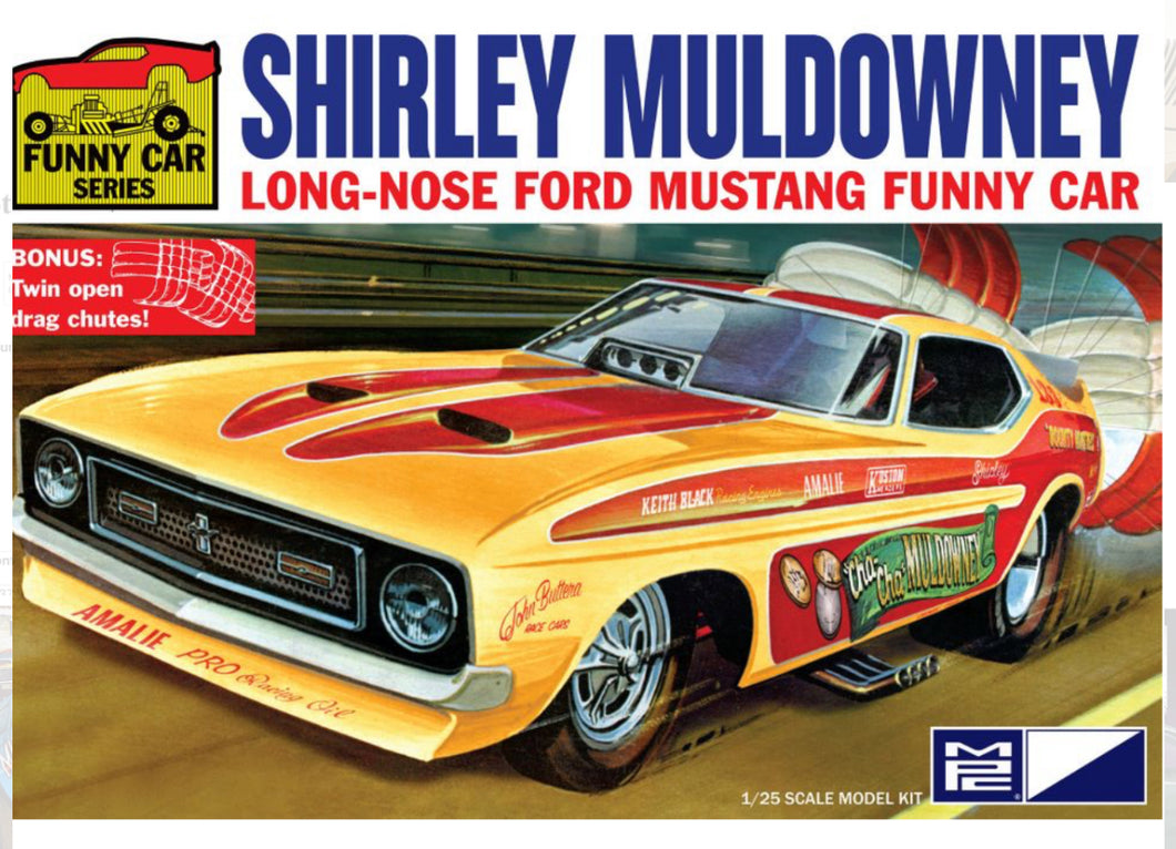 MPC #1001 Shirley Muldowney Long Nose Ford Mustang Funny Car