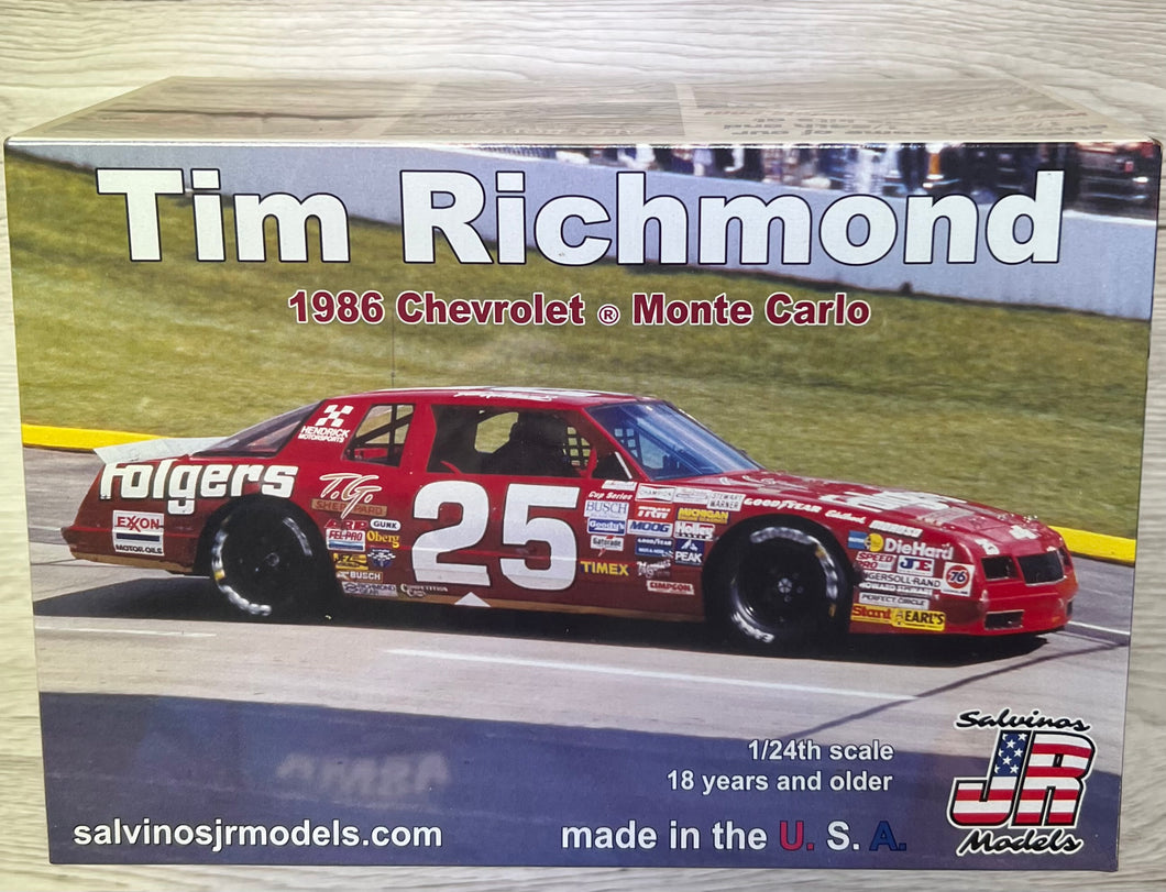 Salvinos JR HMC1986TRM Tim Richmond Folgers Monte Carlo