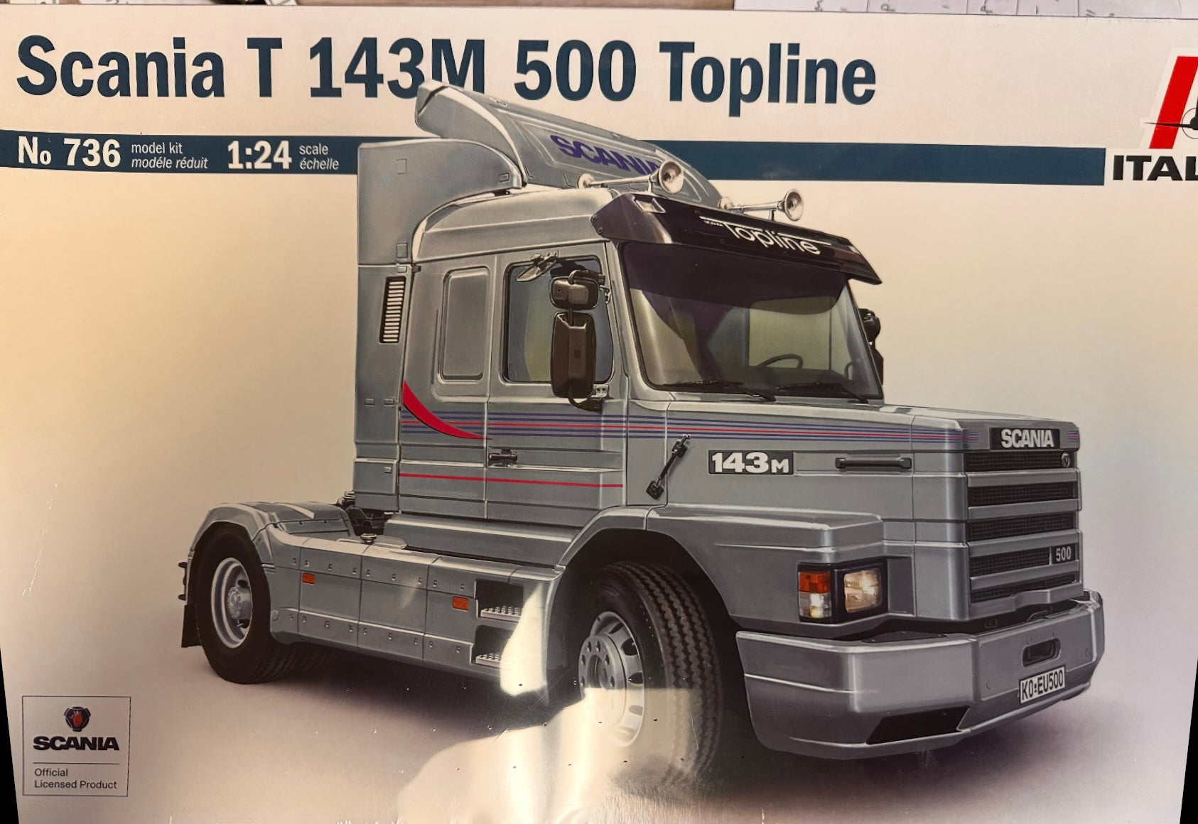 Maquette Camion Scania T 143M 500 Topline Italeri 1:24 - Boîte Neuve