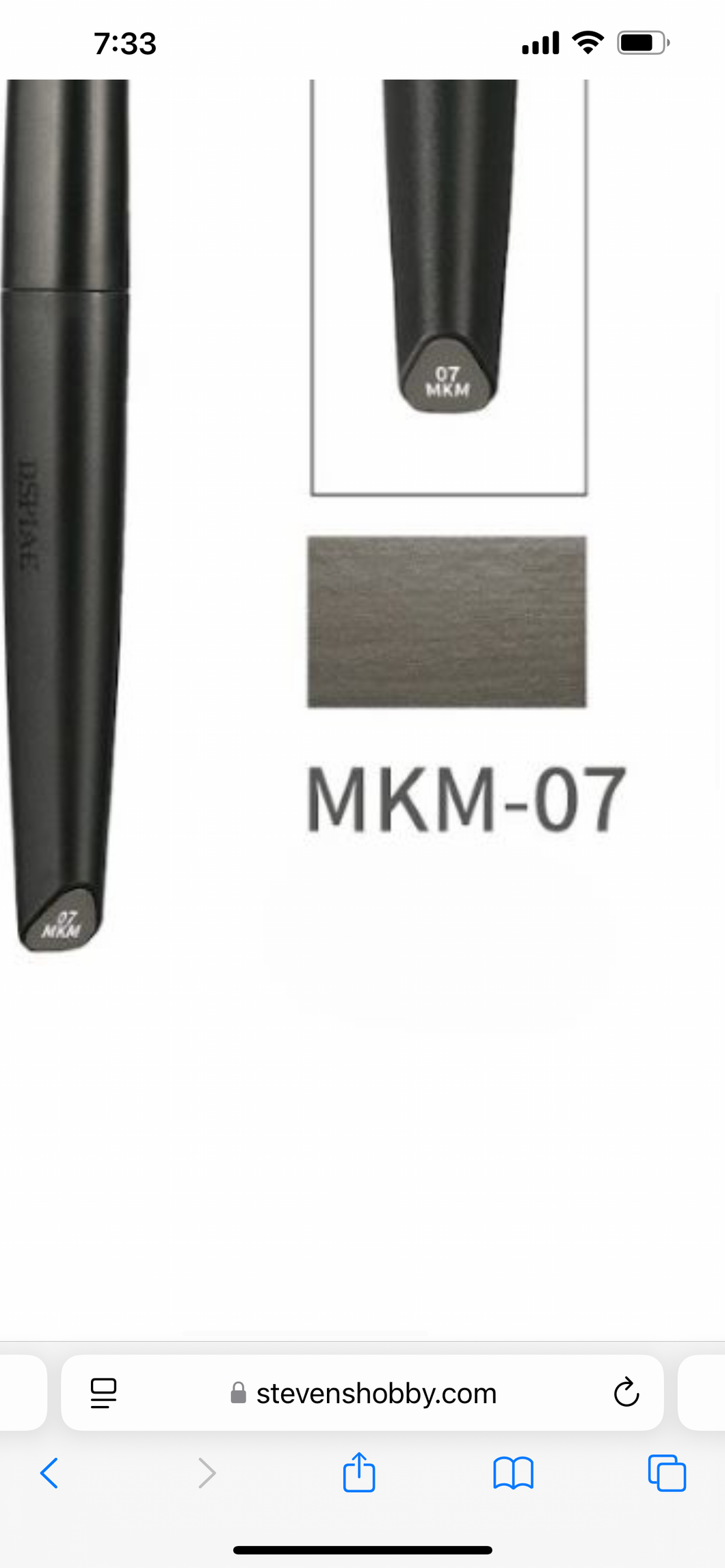 DSPIAE MKM 07 Gun Metal soft tip acrylic paint marker
