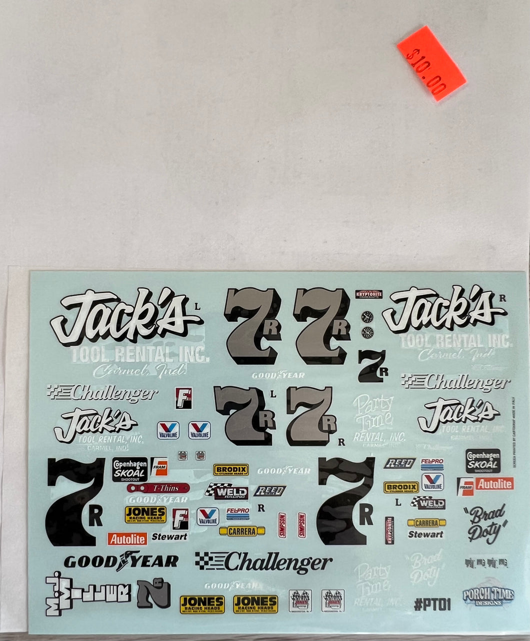 Porch Time Designs Decals#PT01  # 7R Sprint Car