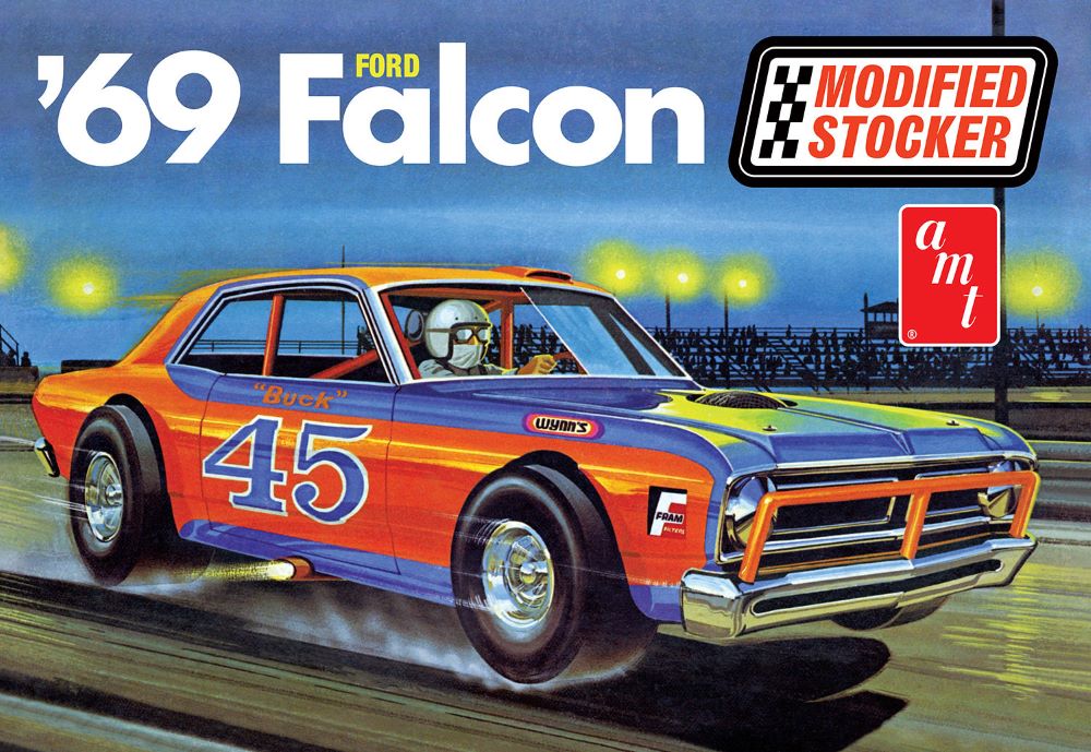 AMT  # 1446 1969 Ford Falcon Modified Stocker race car