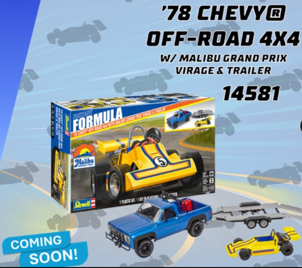 Preorder Oct Release date Revell USA#14581 Malibu Grand Prix combo