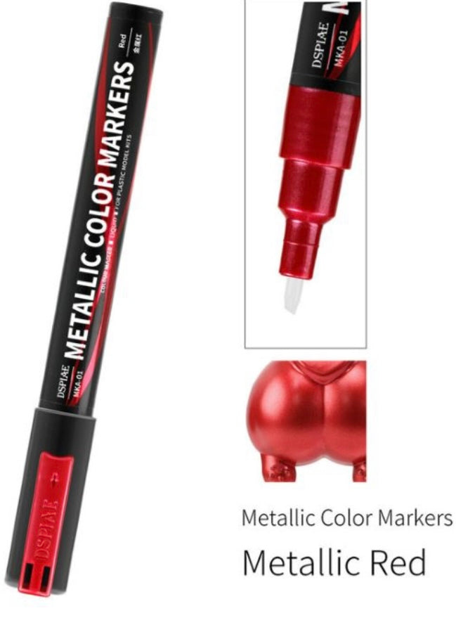 DSPIAE MKA01 Super Metallic Red dual tip acrylic paint marker