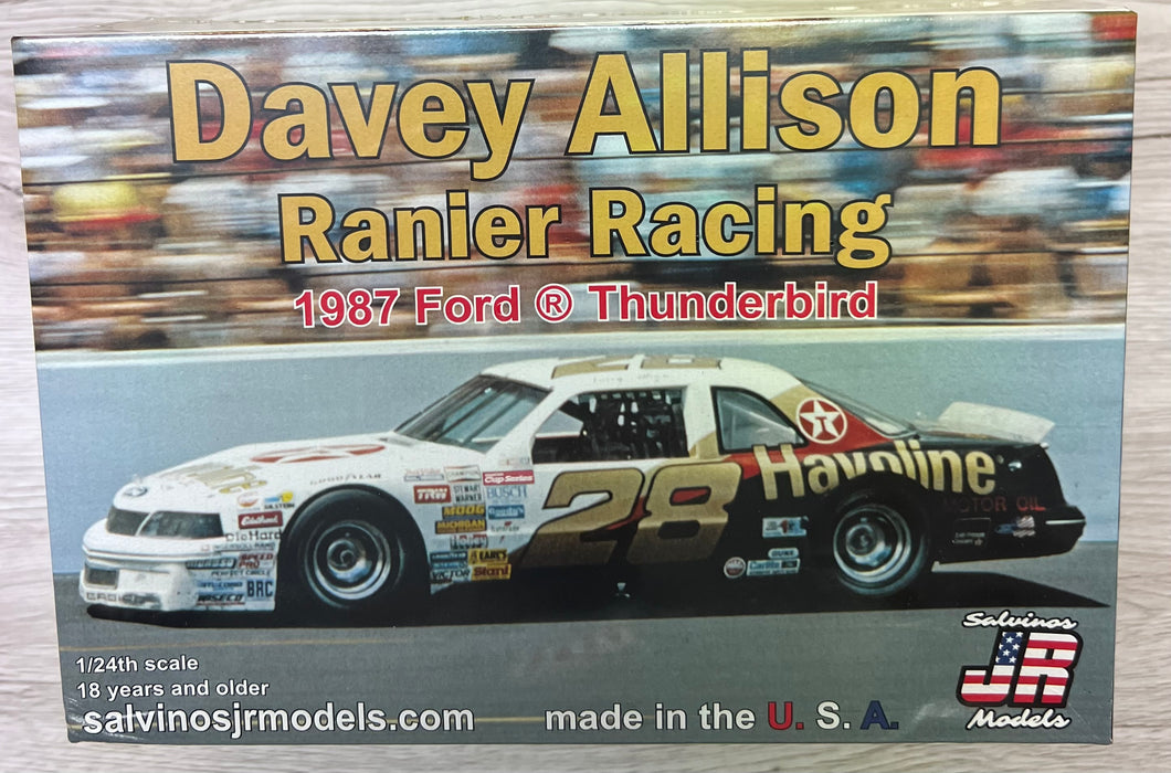 Salvinos JR models #RRF1987T Davey Allison 1987 Ford Thunderbird