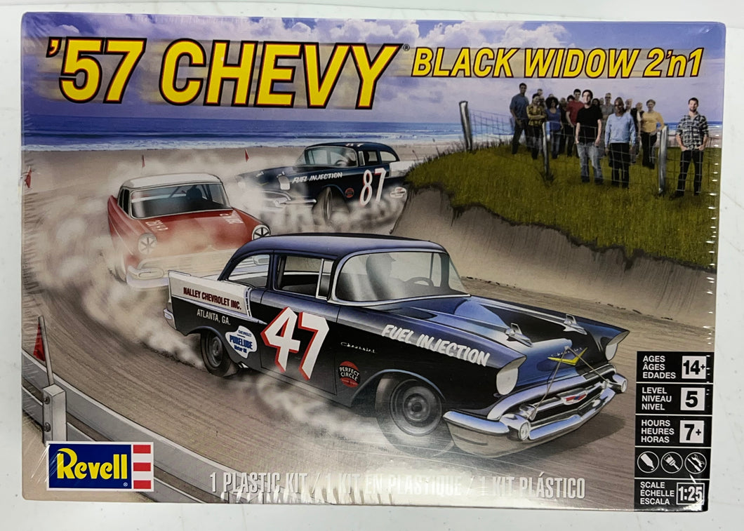 Revell 57 Chevy Black Widow second edition sealed discontinued kit