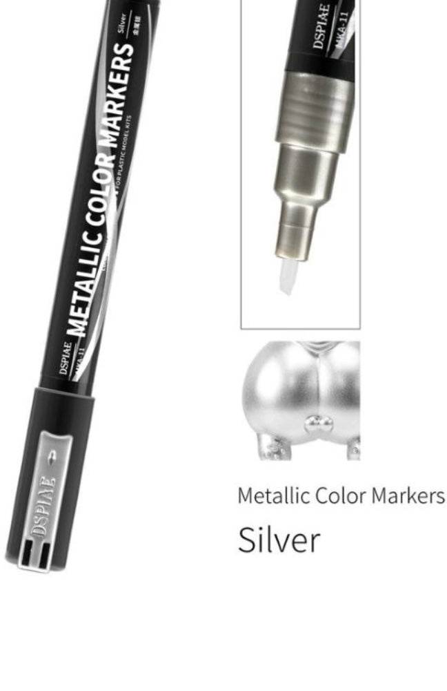 DSPIAE MKA11 Metallic Silver dual tip acrylic paint paint marker