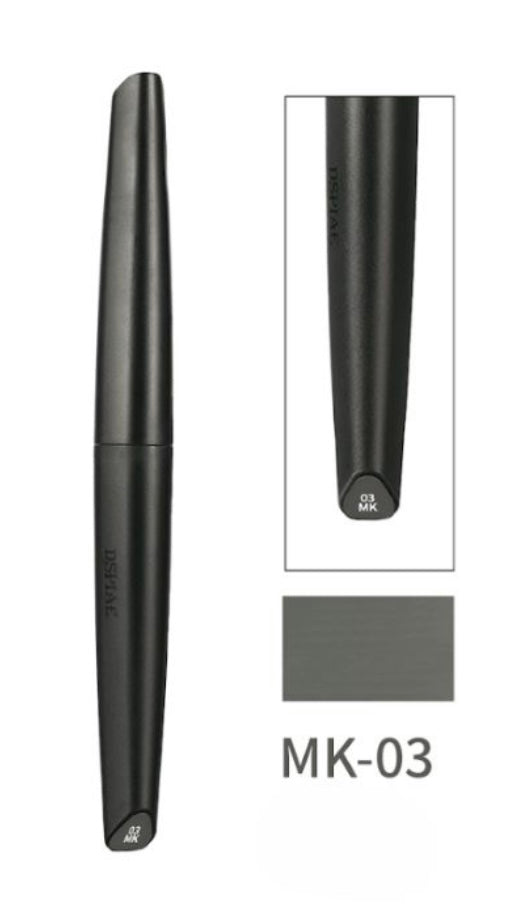 DSPIAE MK03 Gray soft tip acrylic paint marker