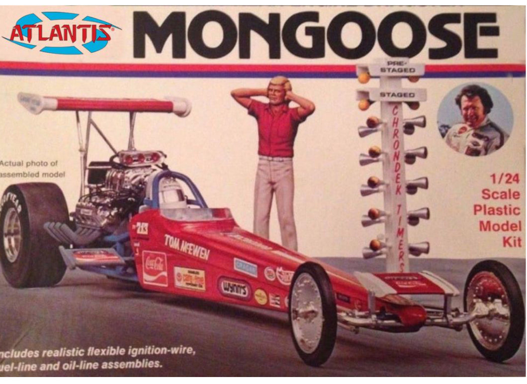 Atlantis Models # 7529 Tom McEwen Mongoose rear engine dragster