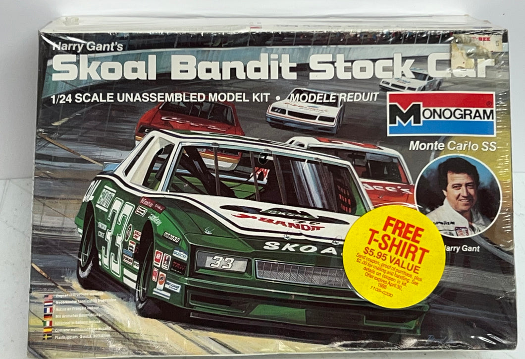 Monogram #33 Skoal Bandit Racing model car kit - discontinued kit sealed