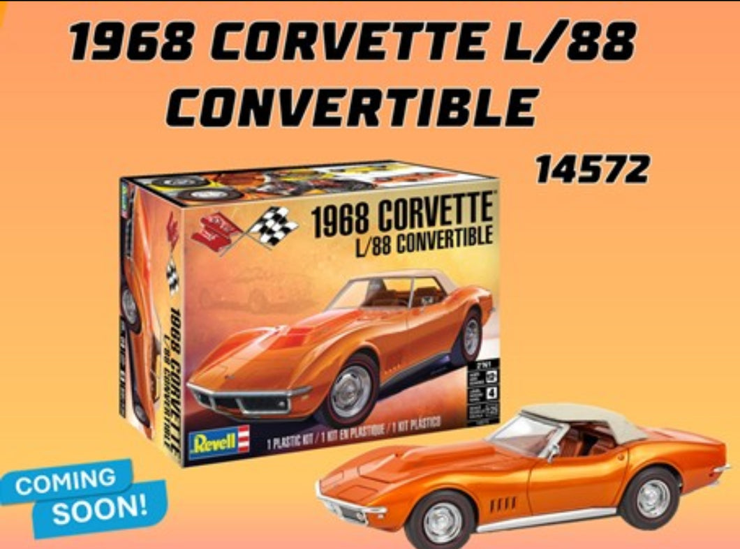 Pre-Order Sept release Revell USA #4572 68 Corvette L88