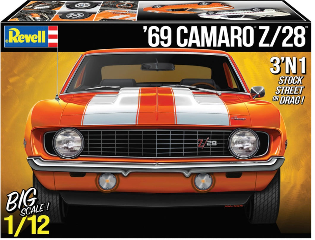 LIMIT ONE PER CUSTOMER! Revell USA #2812 1/12 scale 69 Chevy Camaro Limit ONE per customer!