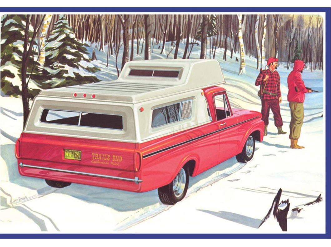 AMT #1412 1963 Ford F100 w/ Camper NEW TOOLING!