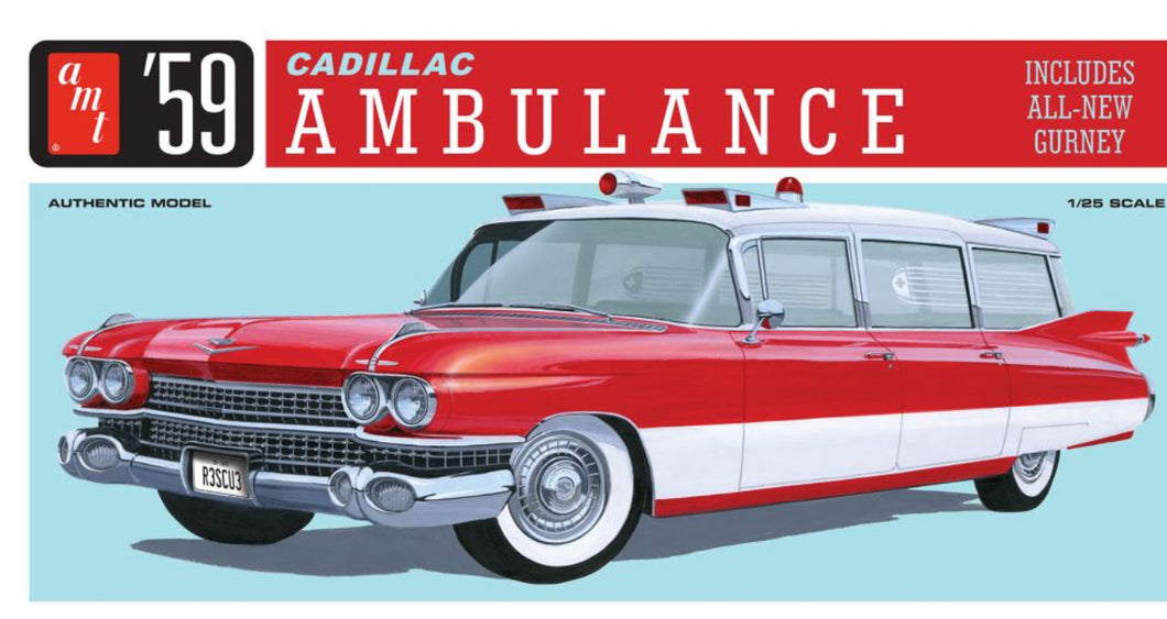 AMT # 1395 1959 Cadillac Ambulance with Gurney