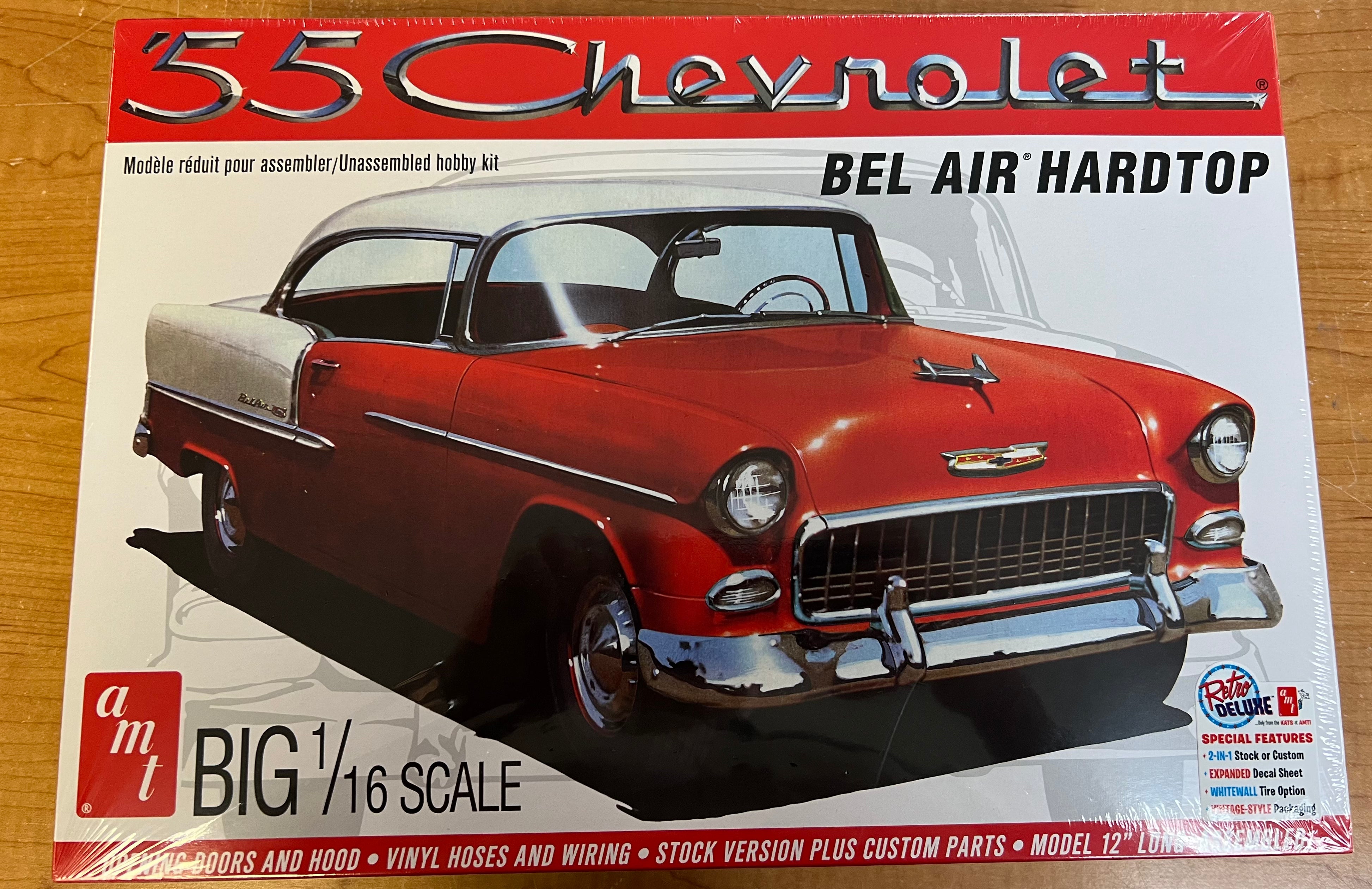 AMT # 1452 1/16 55 Scale Chevy Bel Air hardtop – WesModelCarCorner