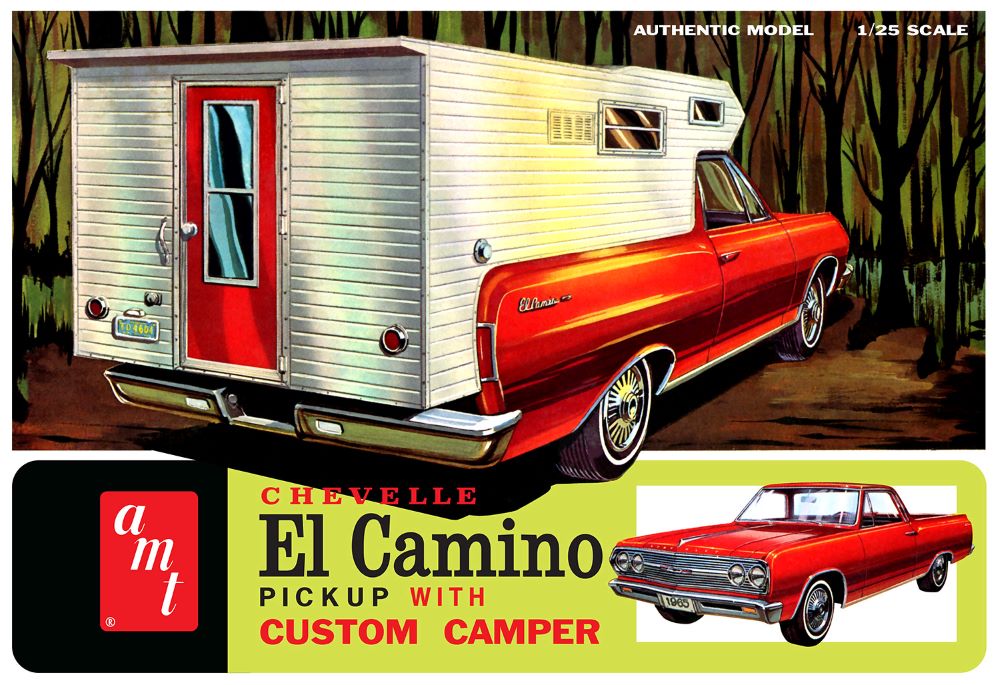 AMT # 1364 1/25scale 1965 Chevrolet El Camino w/ custom camper