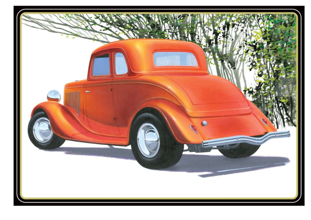 AMT #1384 34 Ford 5-window cpe street rod