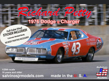 Load image into Gallery viewer, Salvino JR Richard Petty 1976 Dodge Charger Vinyl Sticker
