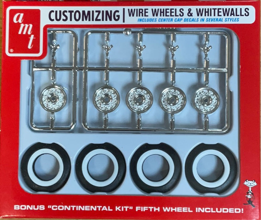 AMT wire wheels & whitewalls