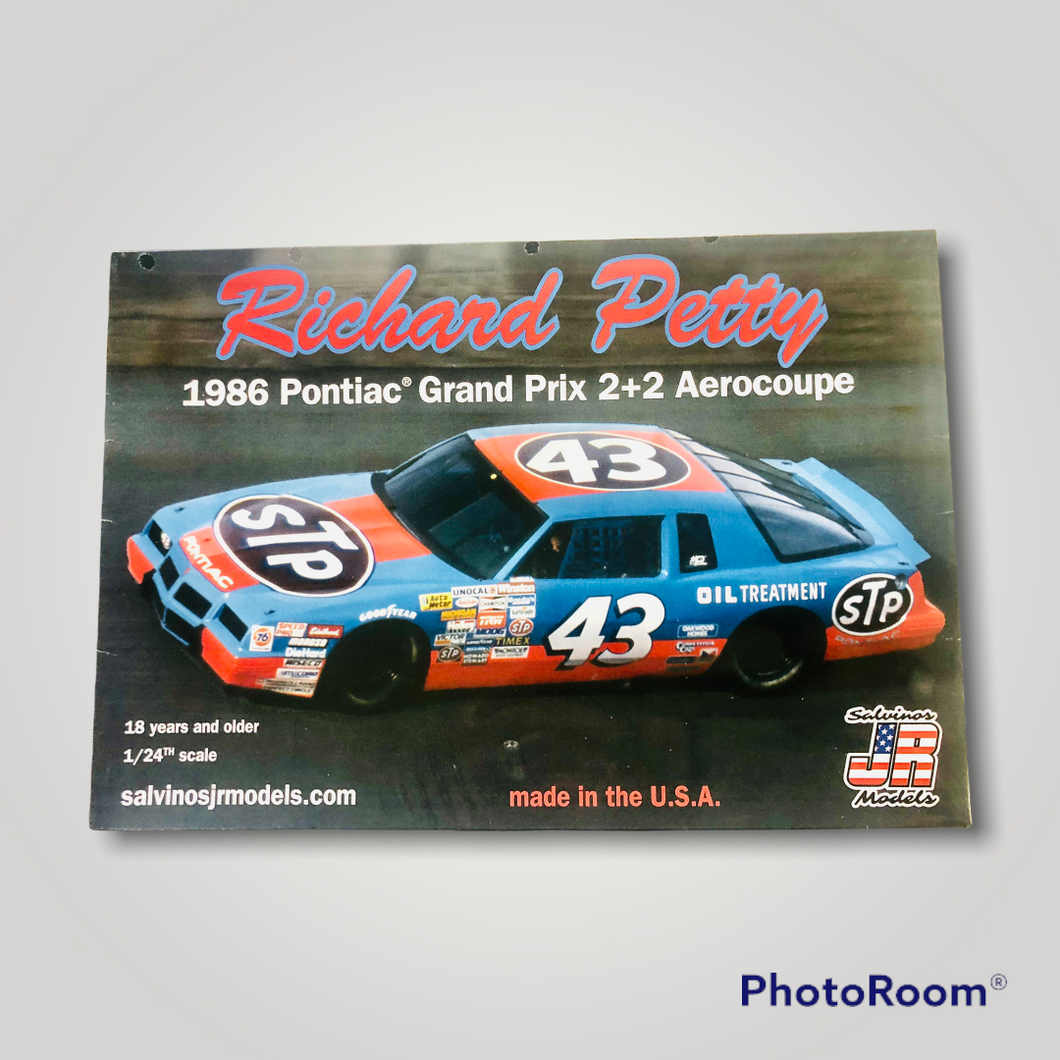 SALE! Salvino JR Richard Petty 1986 Pontiac Grand Prix 2+2 Aerocoupe