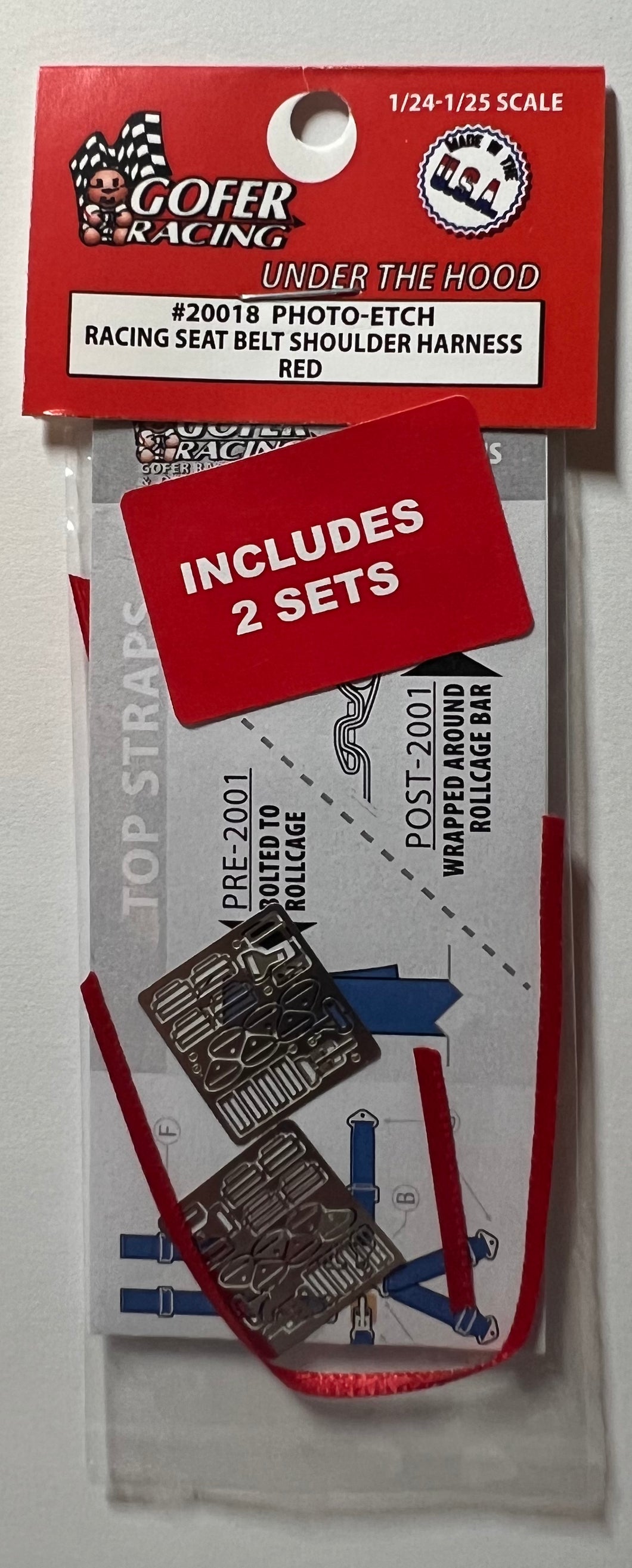 Gofer- 20018 RedRacing Seat Belts and Harness