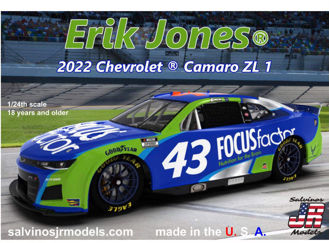 Salvino Jr Erik Jones 2022 Chevy Camaro Limited Edition 1 of 2500