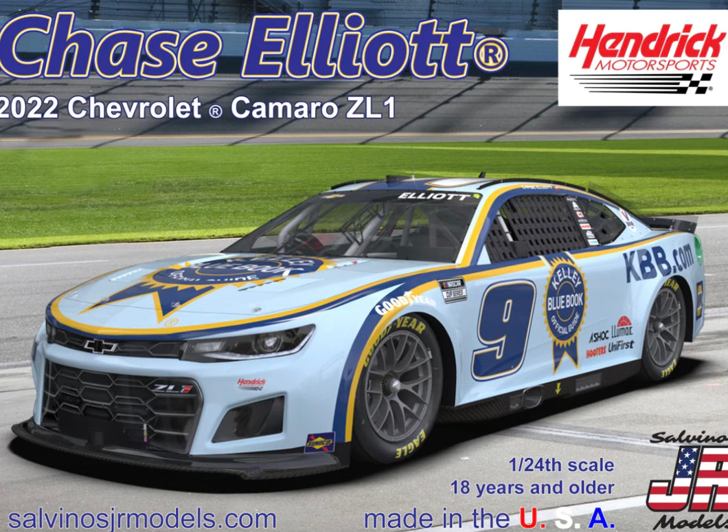 SPRING SALE ! Salvinos JR Chase Elliott #9 KBB 2022 Chevy Camaro