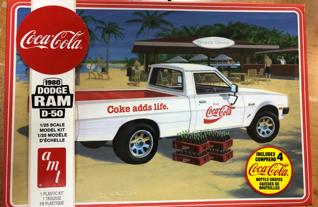 AMT Coca-Cola 1980 Dodge Ram D-50 Truck #1306M