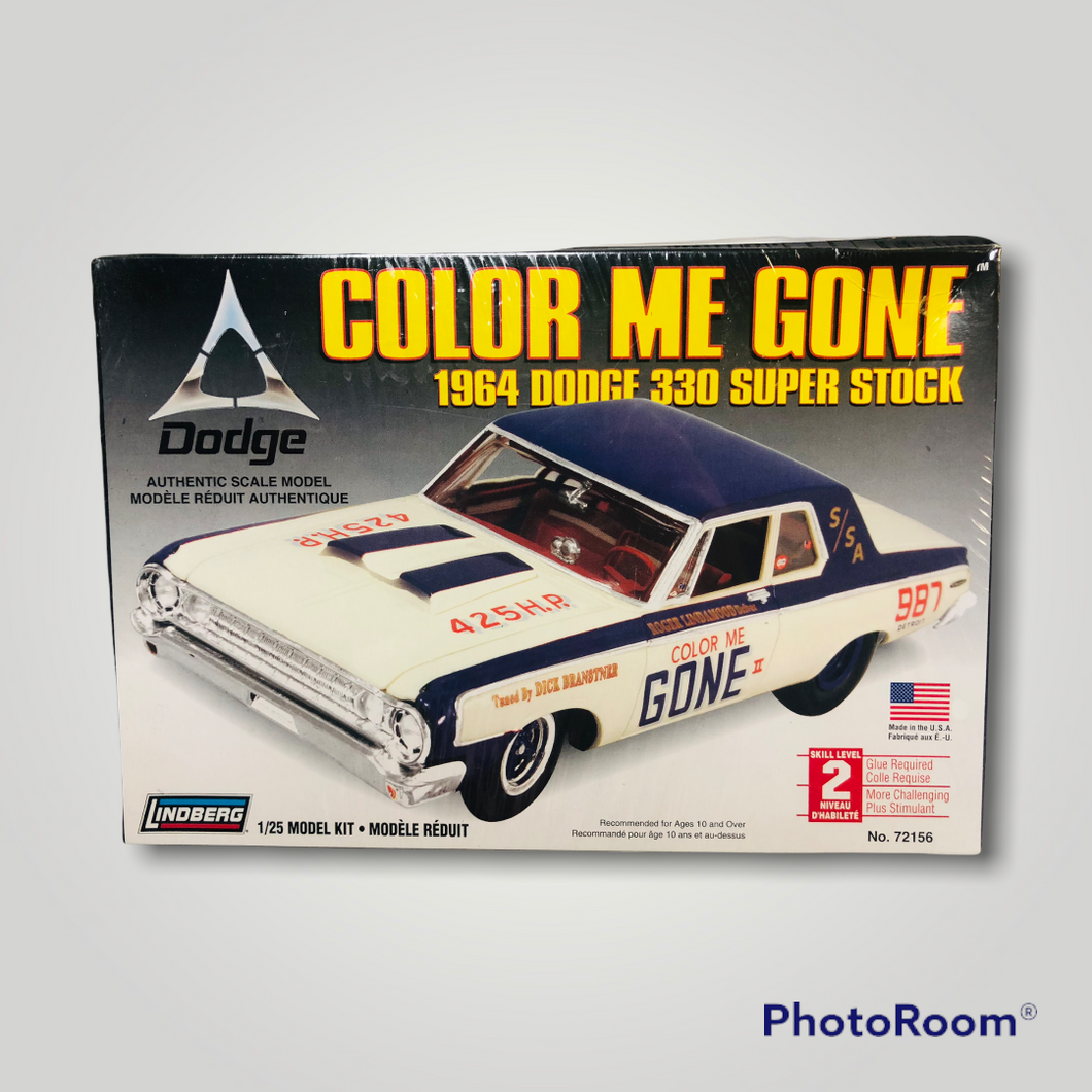 Lindberg Color Me Gone 1964 Dodge 330 Super Stock