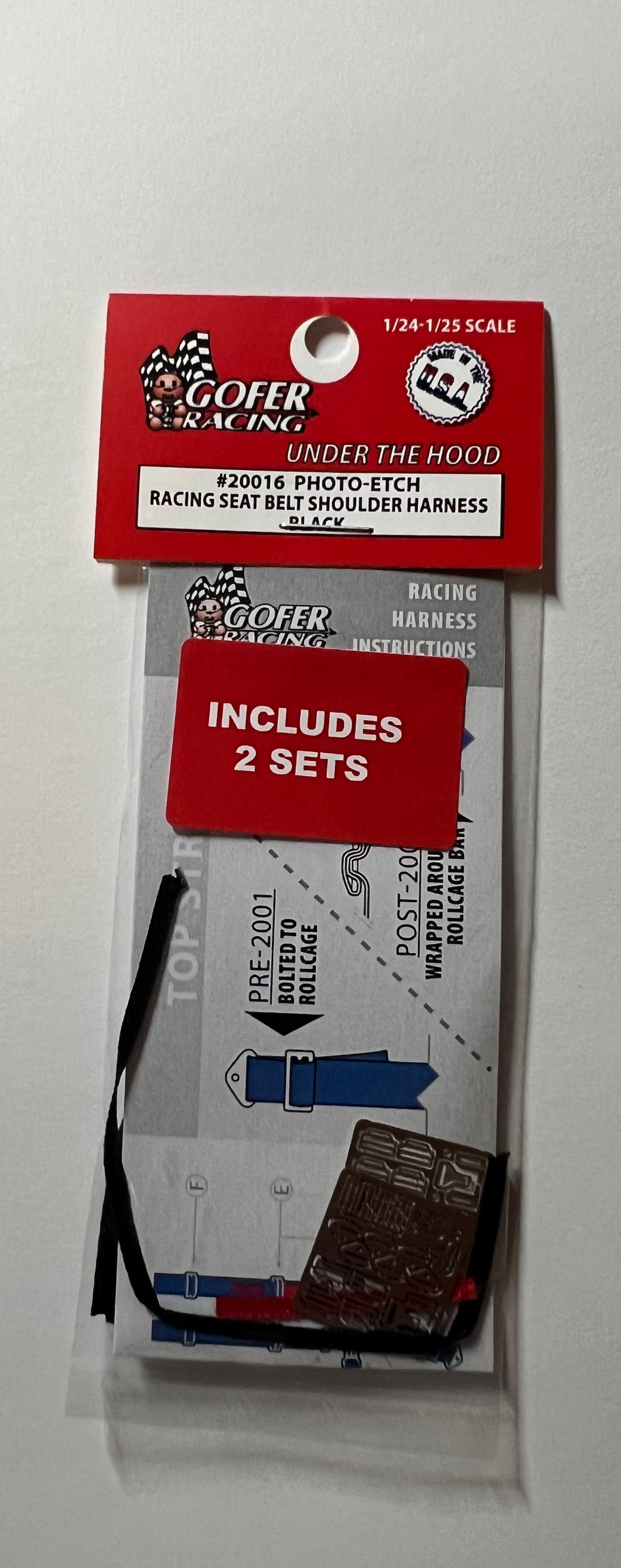 Gofer - 20016 Black Racing Seat Belt Harness